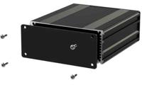 195-1521 RS PRO Black Aluminium Instrument Case, 160 x 108.5 x 45mm