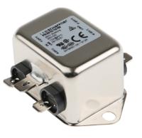 fn2010-10-06 Schaffner, FN2010 10A 250 V ac/dc 0 → 400Hz, Chassis Mount EMI Filter, Fast-On, Single Phase