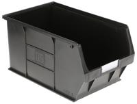 909-6912 RS PRO PP Storage Bin, 350mm x 205mm x 182mm, Black
