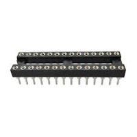 183-1575 RS PRO 2.54mm Pitch Vertical 28 Way, Through Hole Turned Pin IC Dip Socket, 3A