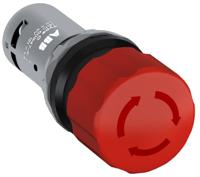1sfa619500r1041-ce3t-10r-01 ABB Compact Series Twist Release Emergency Stop Push Button, Panel Mount, 1NC, IP66, IP67, IP69K