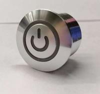 175-9339 RS PRO Illuminated Push Button Switch, Momentary, Panel Mount, 16mm Cutout, SPST, White LED, 36V dc, IP67