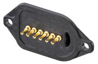 m9k701-299l Rosenberger, MultiMag 6, Straight Panel Mount6 way Magnetic Connector, Brass Contact Female, Solder Termination