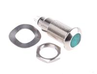 531-532-63 Marl Green Panel Mount Indicator, 12 → 28V, 12.7mm Mounting Hole Size, Solder Tab Termination, IP67