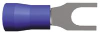 165012 TE Connectivity Insulated Crimp Spade Connector, 1mm² to 2.6mm², 16AWG to 14AWG, 4.17mm Stud Size, Blue