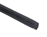 170-00120-hegpx12-pet-bk HellermannTyton Expandable Braided PET Black Protective Sleeving, 12mm Diameter, 100m Length, Helagaine HEGP Series