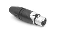 ax4f Amphenol Industrial Cable Mount XLR Connector, Female, IP40, 133 V, 4 Way, Gold Plating