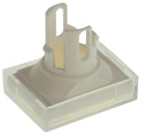 a3cj-500w Omron White Rectangular Push Button Lens