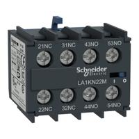 la1kn22m Schneider Electric Auxiliary Contact Block, 2 Contact, 2NC + 2NO, Front Mount, TeSys LA1K