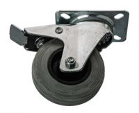 828-6306 RS PRO Braked Swivel Castor Wheel, 70kg Capacity, 100mm Wheel