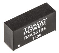 tma-0512s TRACOPOWER TMA DC-DC Converter, 12V dc/ 80mA Output, 4.5 → 5.5 V dc Input, 1W, Through Hole, +85°C Max Temp