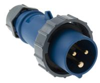 278 MENNEKES, AM-TOP IP67 Blue Cable Mount 3P Industrial Power Plug, Rated At 16A, 230 V
