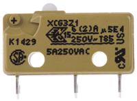 xcg3-z1 Saia-Burgess Plunger Micro Switch, Solder Terminal, 5 A @ 250 V ac, CO, IP40
