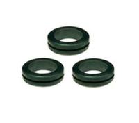 01070032010 Shaanxi Machinery & Equipment PLIO Black PVC 18mm Cable Grommet for Maximum of 10mm Cable Dia.