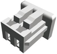 440146-2 TE Connectivity, HPI Female Connector Housing, 1.25mm Pitch, 2 Way, 1 Row