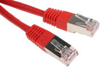 411-217 RS PRO, 2m Cat6, Red RJ45 to Male RJ45 Male, S/FTP Shielded, Terminated PVC Sheath