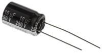 eca2ehg100 Panasonic 10μF Aluminium Electrolytic Capacitor 250V dc, Radial, Through Hole - ECA2EHG100