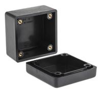 1594abk Hammond 1594 Series Black Flame Retardant ABS Enclosure, IP54, Black Lid, 56 x 56 x 28mm