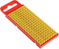 561-01994-wic1-aelnrst-earth HellermannTyton WIC1 Snap On Cable Markers, Yellow, Pre-printed "-; +; A; E; Earth; L; N; R; S; T", 2 → 2.8mm