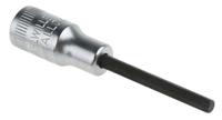01050003 STAHLWILLE 1/4 in Drive Bit Socket, Hex Bit, 3mm, 55 mm Overall Length