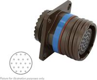 8d015w19sn Souriau Sunbank by Eaton, 8D, Copper Alloy 19 Way MIL Spec Circular Connector Receptacle, Socket Contacts,Shell Size