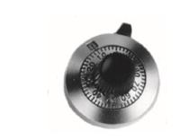 11a31b10 Vishay 25.4mm Potentiometer Knob for 6.35mm Shaft Splined, 11A31B10