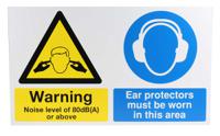 763-1721 RS PRO Protective Clothing Required Hazard Warning Sign (English)