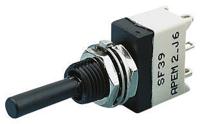 sf36s011100 APEM Toggle Switch, Panel Mount, On-On, SPST, Solder Terminal