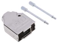 mhdtzk9-k MH Connectors MHDTZK Series Zinc D Sub Backshell, 9 Way, Strain Relief