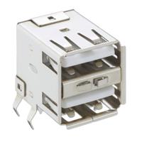 2410-13 Lumberg Right Angle, PCB Mount, Socket Type A 2.0 USB Connector