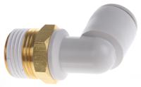 kq2l10-03as SMC Pneumatic Elbow Threaded-to-Tube Adapter, R 3/8 Male, Push In 10 mm