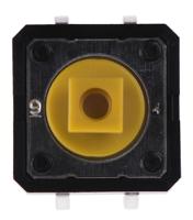 b3f-4055 Omron Yellow Plunger Tactile Switch, SPST 50 mA @ 24 V dc 3mm Through Hole