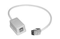 286-1573 RS PRO 2-Port RJ45 Extender, Cat6a, Shielded