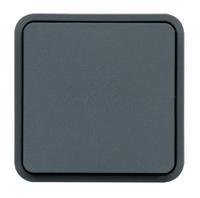 wna020 Hager Grey Push Button Light Switch, 1 Gang, WNA