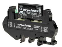 dra1-cxe240d5 Sensata Crydom DRA1-CX Series Solid State Interface Relay, 32 V dc Control, 5 A rms Load, DIN Rail Mount