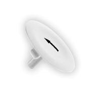 zba334 Cap with white Arrow for round push button