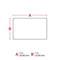 tht-17-424-3 Brady B-424 on White Label Printer Labels, 50.80 mm Width, 25.4mm Label Length