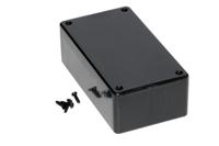 1591csbk Hammond 1591 Series Black ABS Enclosure, IP54, Flanged, Black Lid, 120 x 65 x 40mm