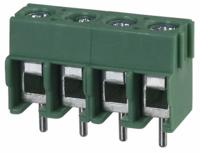 1935187 Phoenix Contact PT 1.5/4-5.0-H Series PCB Terminal Block, 5mm Pitch, Through Hole Mount, Screw Termination