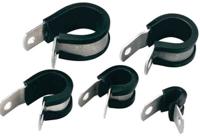 211-15070-alu7c-alcr-bk HellermannTyton 8mm Black, Natural, Aluminium P Clip