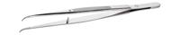 646s6 ideal-tek 155 mm, Stainless Steel, Bent, Tweezers