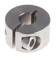 046102006 Huco Shaft Collar, One Piece, Clamp Screw, Bore 6mm, OD 16mm, W 9mm, Stainless Steel