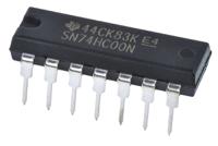 sn74hc00n Texas Instruments SN74HC00N, Quad 2-Input NAND Logic Gate, 14-Pin PDIP