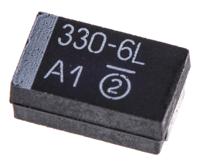 293d337x96r3d2te3 Vishay 330μF MnO2 Tantalum Capacitor 6.3V dc, 293D Series