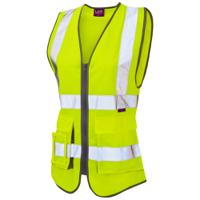 wl11-y-l Leo Workwear Yellow Hi-Vis Hi Vis Vest, L