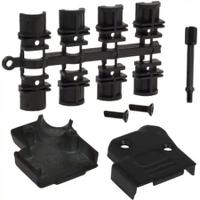 971-009-040r011 Norcomp 971 Series Zinc D Sub Backshell, 9 Way, Strain Relief