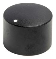 777-7322 RS PRO 24.8mm Black Potentiometer Knob for 6mm Shaft Splined