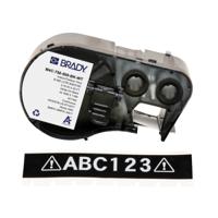 m4c-750-595-bk-wt Brady B-595 on White on Black Label, 19.05 mm Width