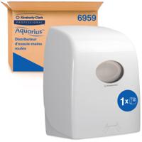 6959 Aquarius Plastic White Wall Mounting Towel Dispenser, 436mm x 252mm x 331mm