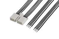 216331-1081 Molex 8 Way EdgeLock Unterminated Wire to Board Cable, 100mm